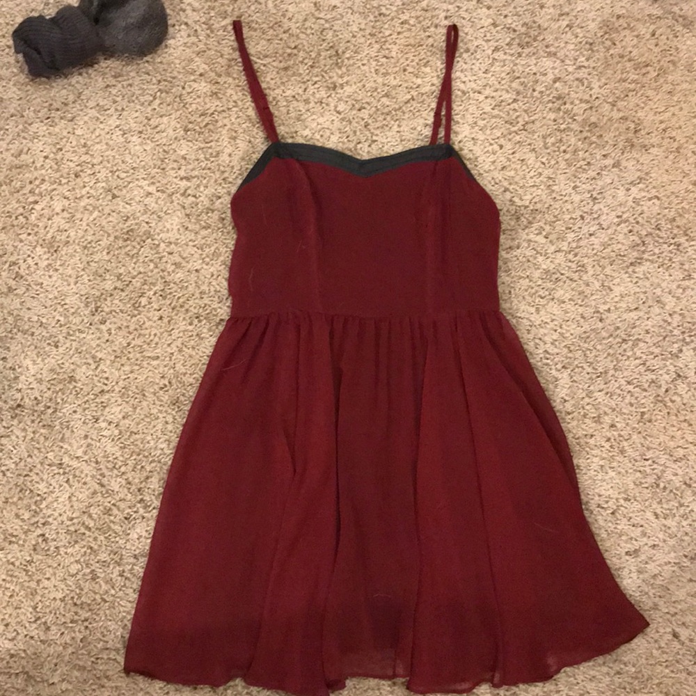 Red Flare Skater Dress